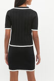 Rib Knit Top  Black  hi-res
