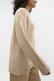 Slouch Crew Neck Twist Knit  Rye Twist  hi-res