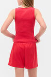 Square Neck Logo Tank  Chilli Red  hi-res