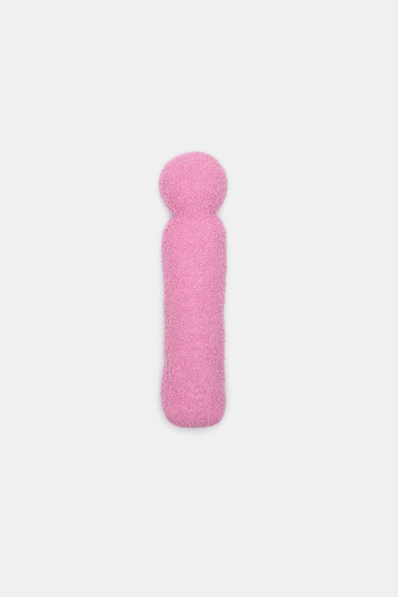 Pink Boucle Initial Cushion  I  hi-res
