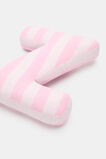 Pink Stripe Initial Cushion  Z  hi-res