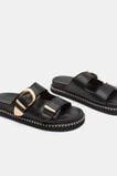 Sienna Buckle Slide  Black  hi-res