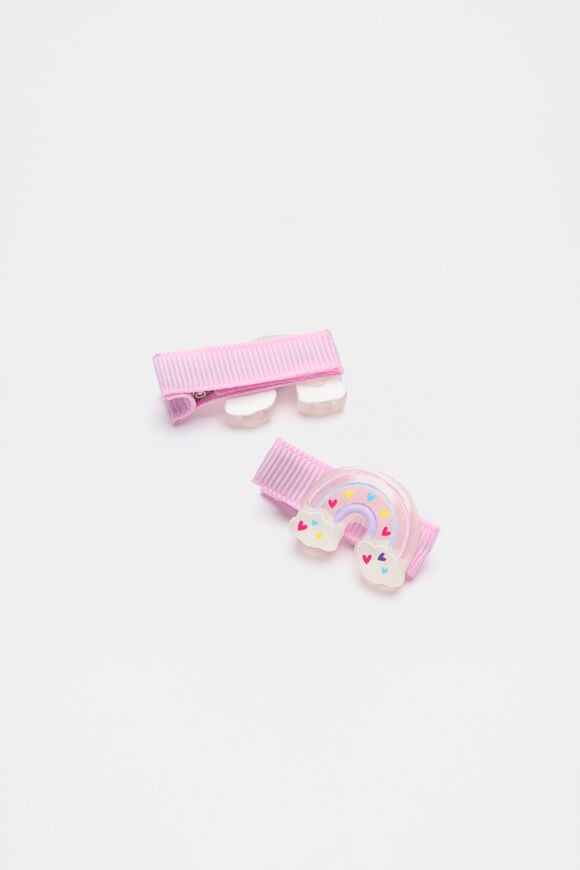 Rainbow Duck Clips  Candy Pink  hi-res