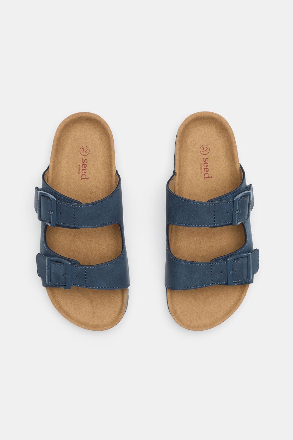Classic Buckle Sandal  Washed Navy