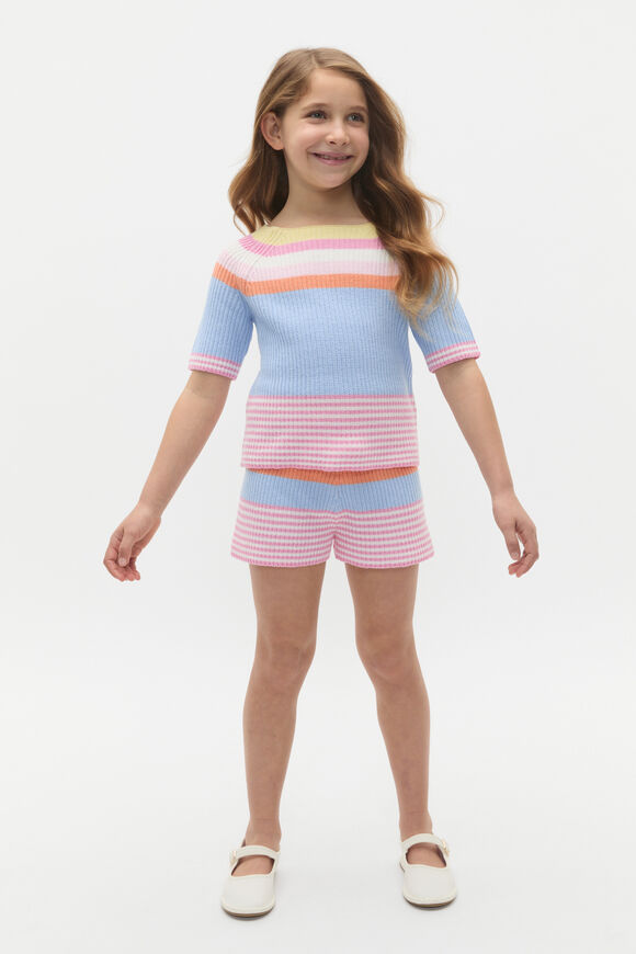 Stripe Knit Short  Multi  hi-res
