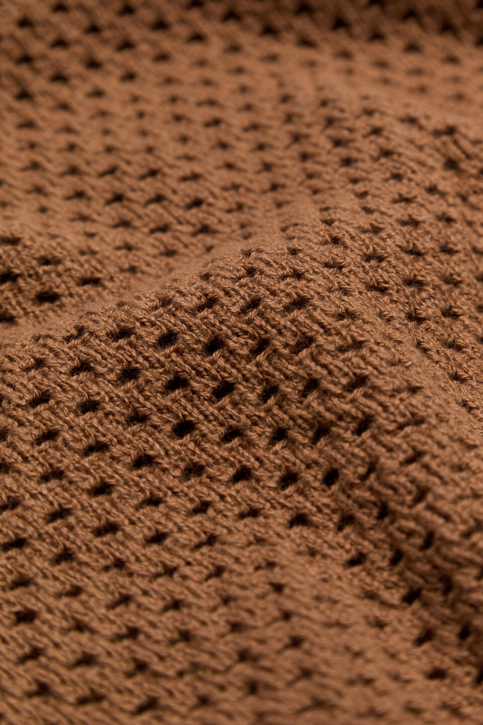 Crochet Knit Poncho  Cinnamon Spice