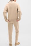 Double Knit Collared Sweater  Sandstone Marle  hi-res