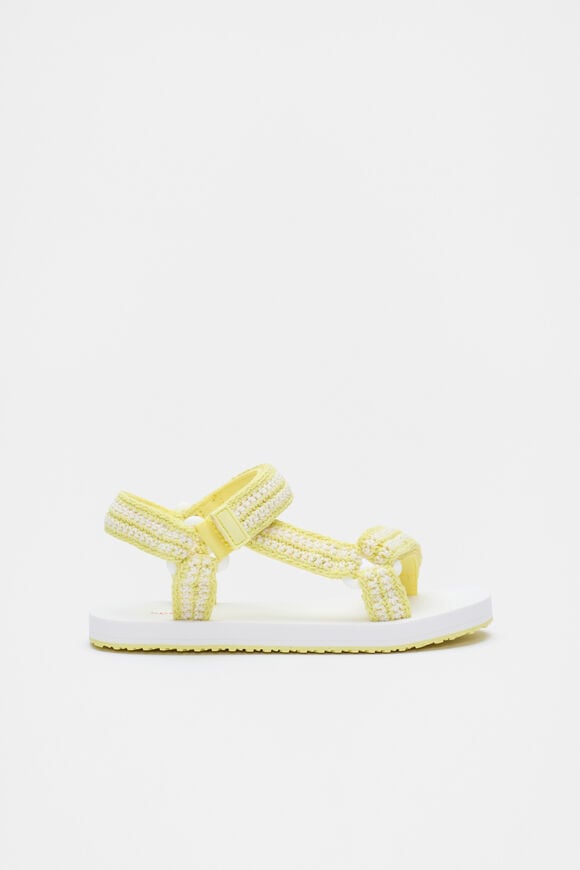 Crochet Stripe Trek  Lemongrass  hi-res