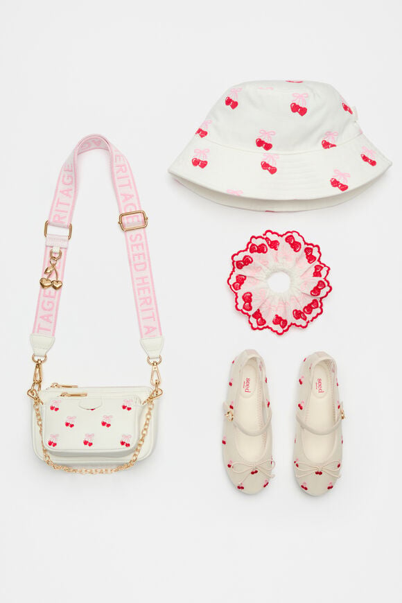 Embroidered Cherry Ballet  Canvas  hi-res