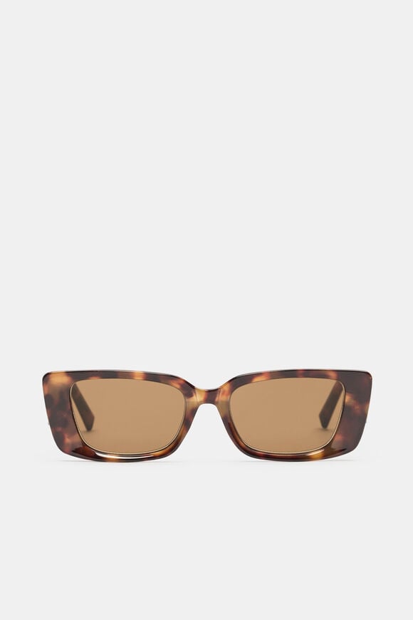 Poppy Rectangle Sunglasses  Dark Tort  hi-res