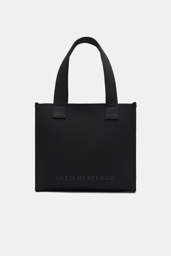 Seed Knit Tote  Black  hi-res