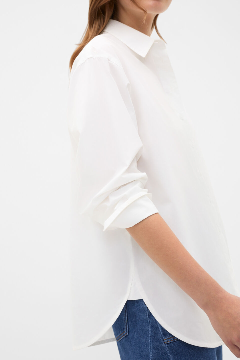 Poplin Classic Shirt  Whisper White
