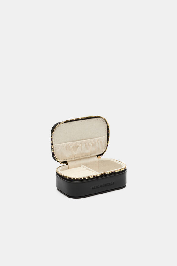 Mini Jewellery Case  Black  hi-res