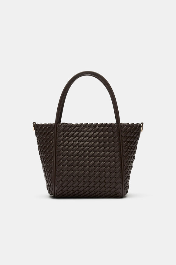 Woven Mini Crossbody Bag  Chocolate  hi-res