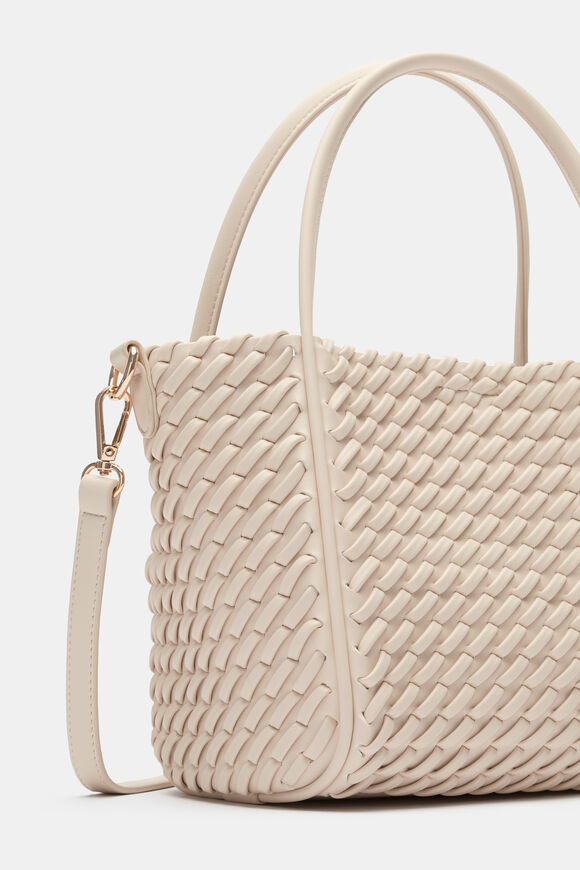 Woven Mini Crossbody Bag  Stone  hi-res