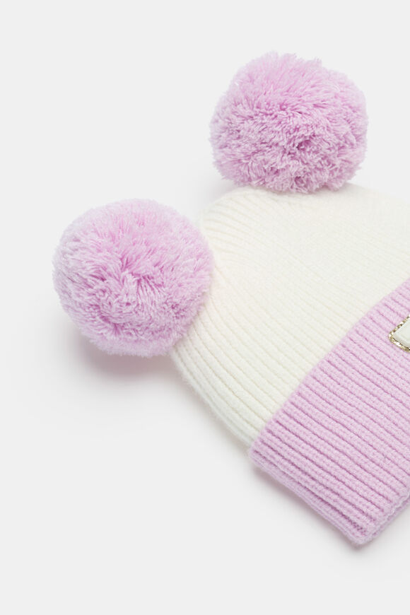 Mini Glitter Initial Beanie  H  hi-res