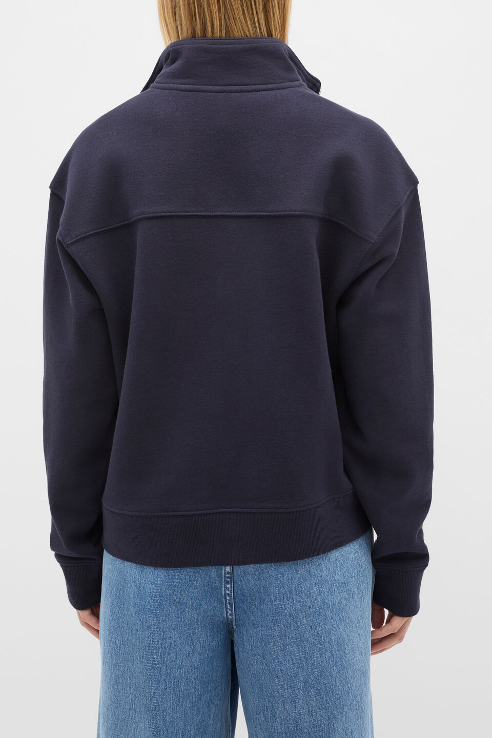 Heritage Zip Sweat  Twilight Blue