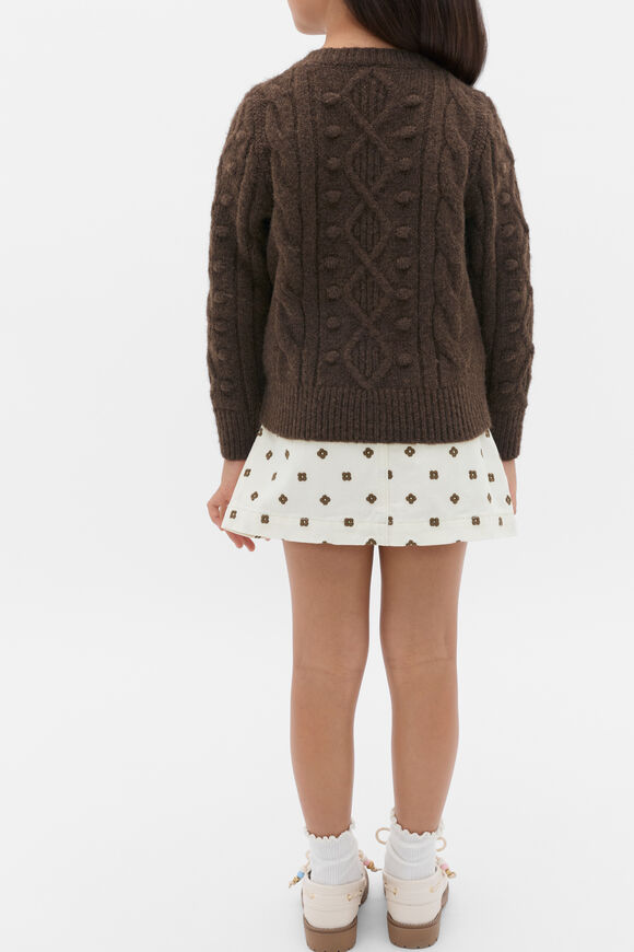 Bobble Knit Sweater  Cacao  hi-res