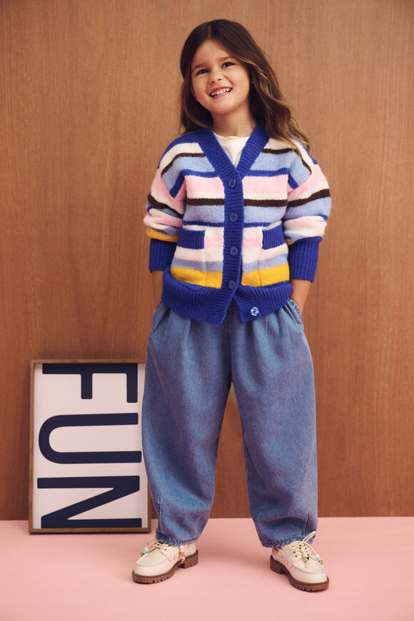 Denim Balloon Pant  Mid Blue  hi-res