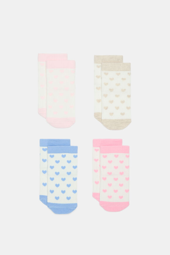 Baby Hearts Sock 4 Pack  Multi  hi-res