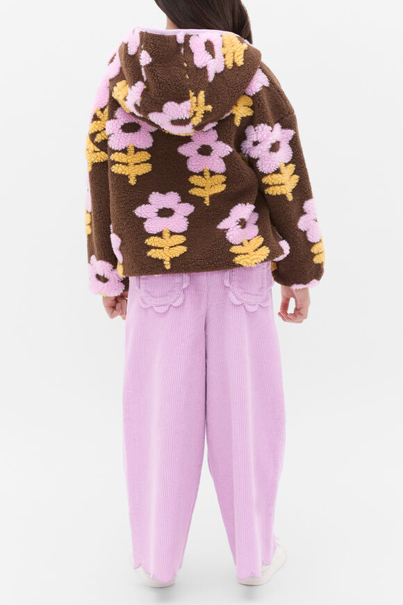 Floral Teddy Jacket  Cacao  hi-res