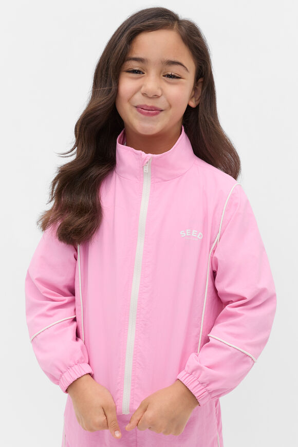 Piped Logo Spray Jacket  Candy Pink  hi-res