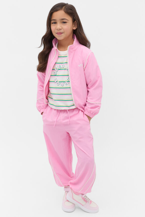 Piped Logo Spray Jacket  Candy Pink  hi-res