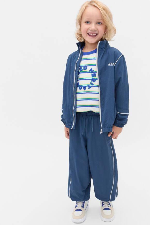 Piped Spray Jacket  Washed Navy  hi-res
