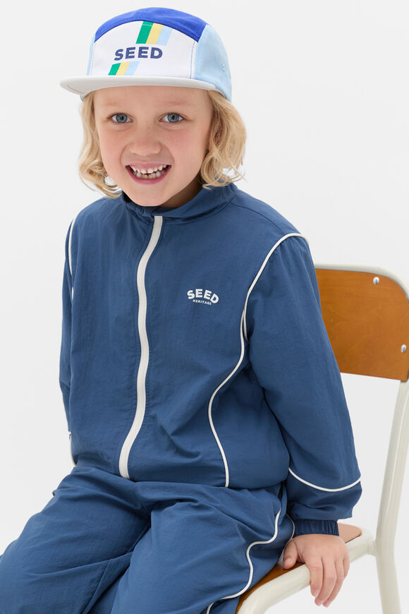 Piped Spray Jacket  Washed Navy  hi-res