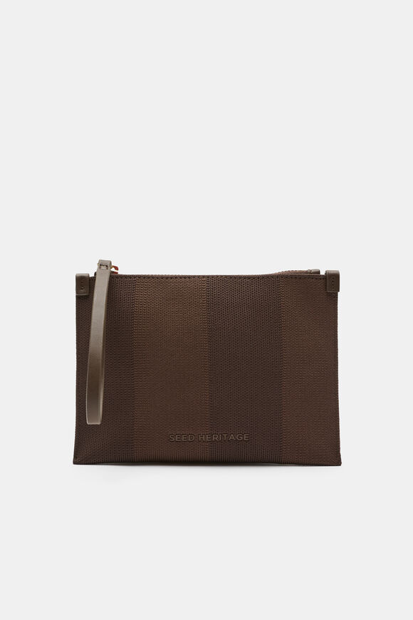 Knitted Pouch  Chestnut  hi-res