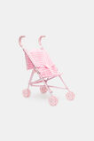 Gingham Doll Pram  Multi  hi-res