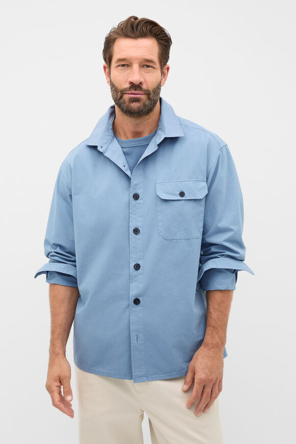 Worker Shirt  Ocean Blue  hi-res