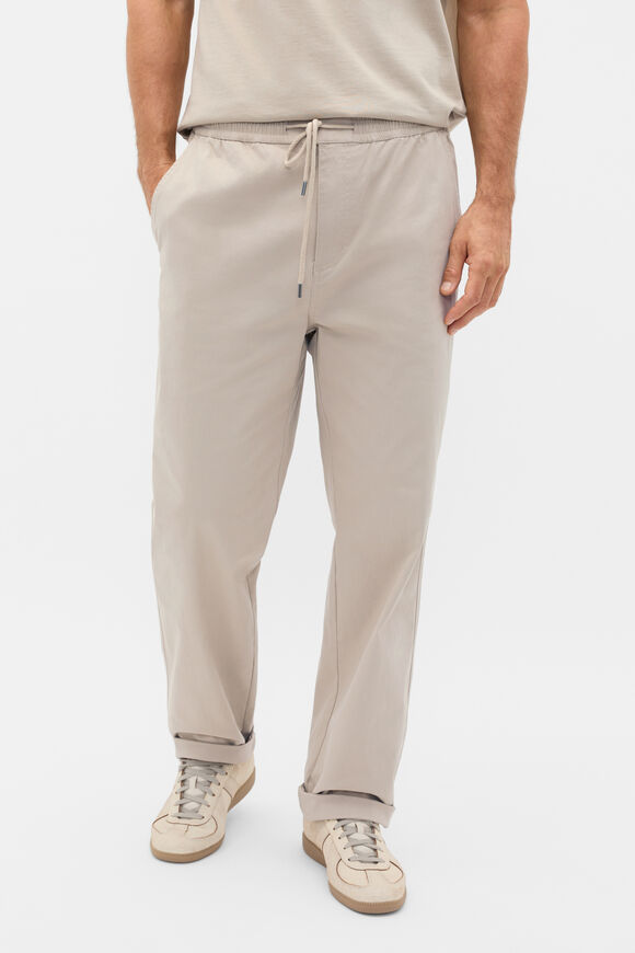 Drawstring Twill Pant  Clay  hi-res
