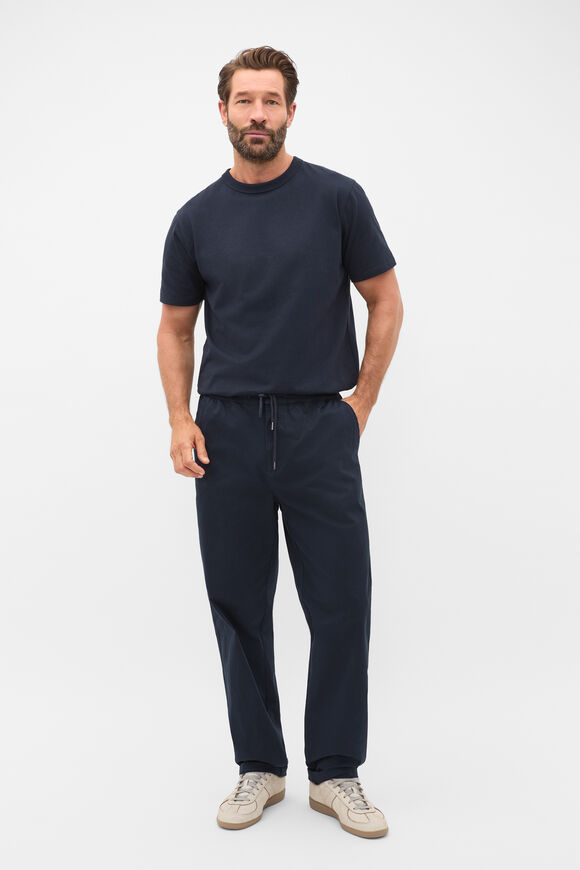 Drawstring Twill Pant  Midnight Blue  hi-res
