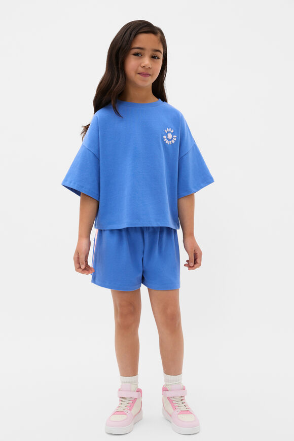 Bubble Logo Tee  Electric Blue  hi-res