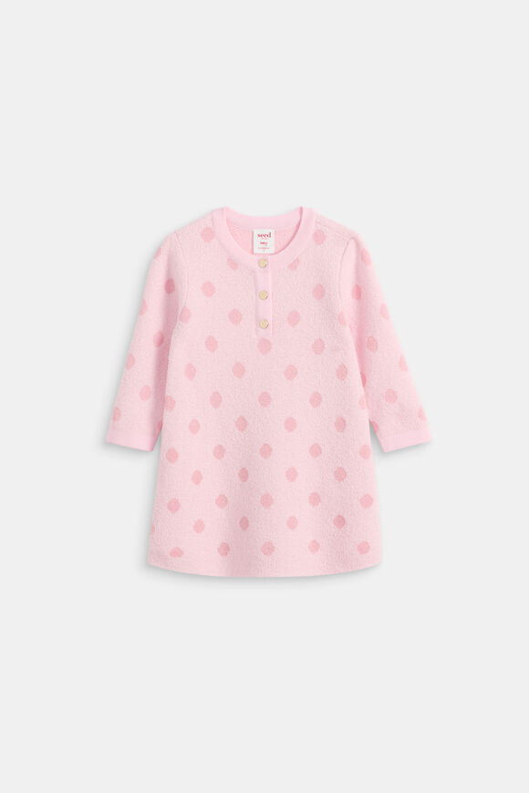 Spot Knit Dress  Pink Lemonade  hi-res