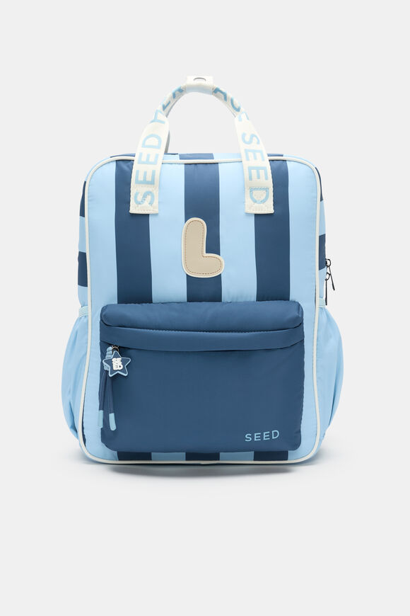 Blue Stripe Initial Backpack  L  hi-res
