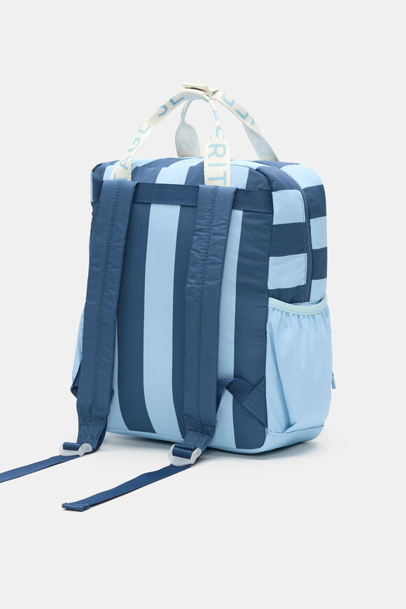 Blue Stripe Initial Backpack  Plain  hi-res