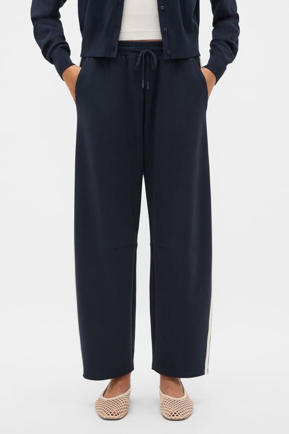 Side Stripe Barrel Leg Pant  Twilight Blue  hi-res