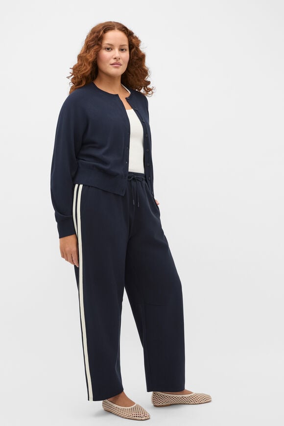Side Stripe Barrel Leg Pant  Twilight Blue  hi-res
