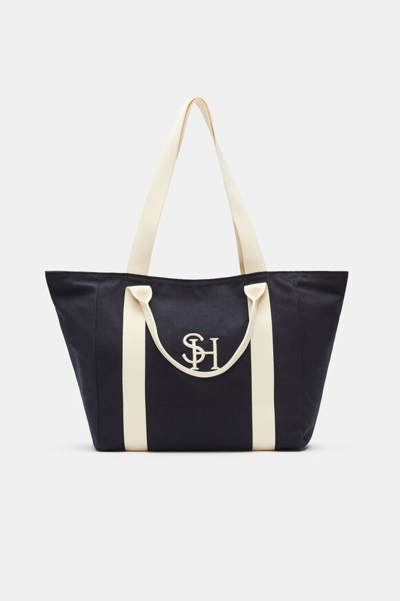 Canvas Weekend Tote  Twilight Blue  hi-res
