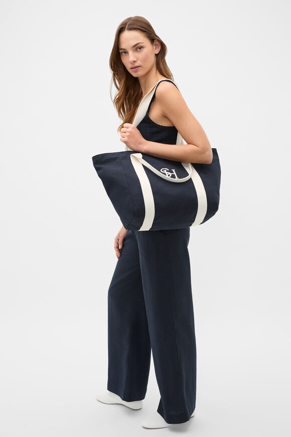 Canvas Weekend Tote  Twilight Blue  hi-res