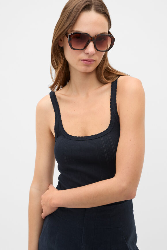 Erin Oversized Sunglasses  Dark Tort  hi-res