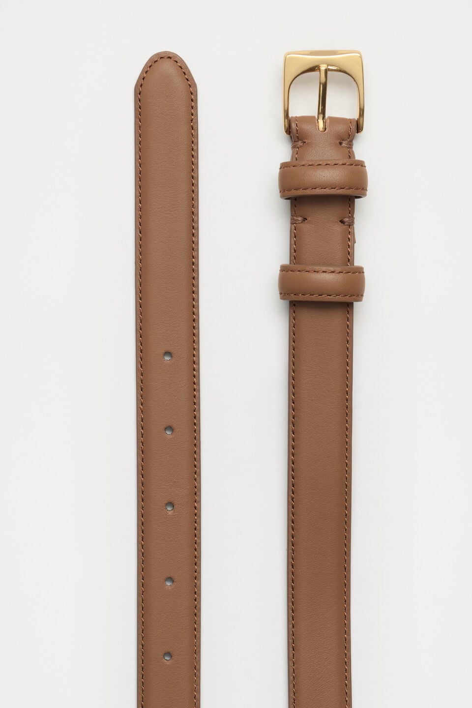 Kinsley Rounded Buckle Belt  Toffee