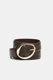 Everly Buckle Belt  Chocolate  hi-res