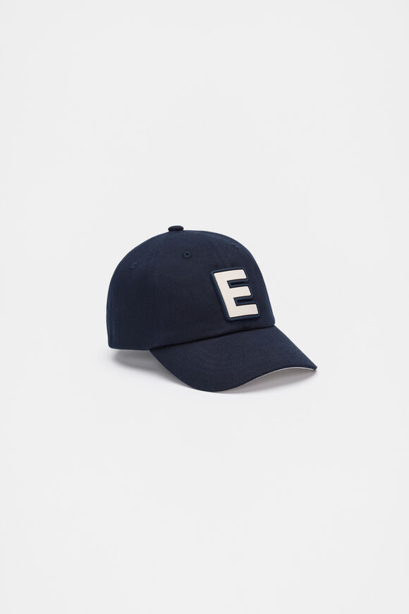 Blue Initial Cap  E  hi-res
