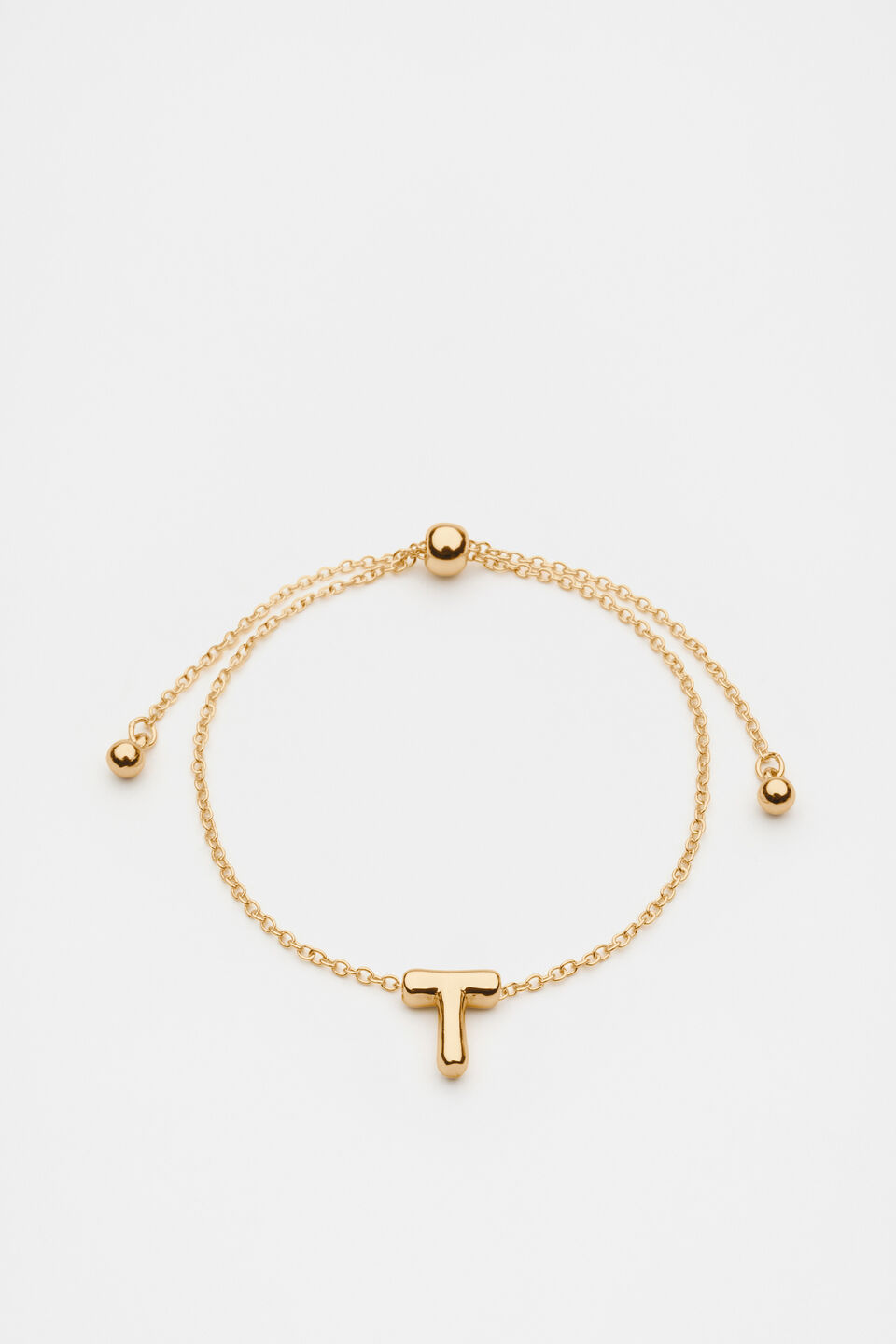 Bubble Letter Bracelet  T