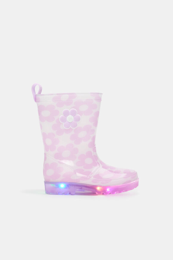Light Up Gumboot  Classic Cream Multi  hi-res
