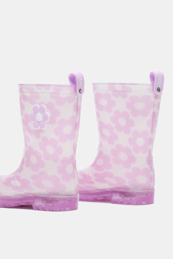 Light Up Gumboot  Classic Cream Multi  hi-res