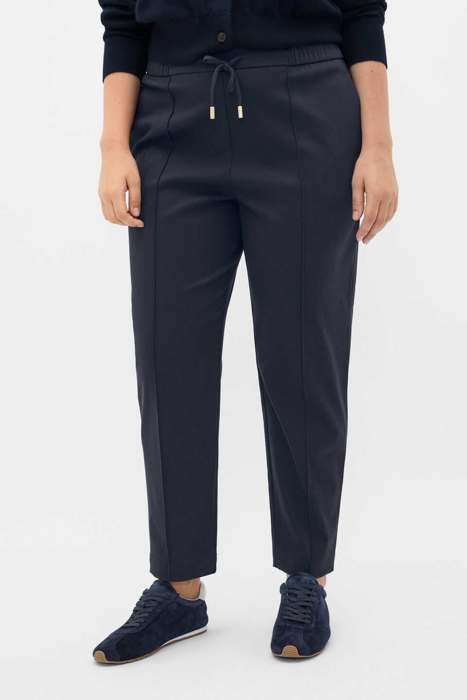 Pintuck Tapered Pant  Twilight Blue